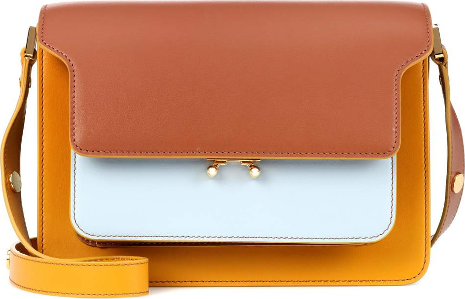 Marni Trunk leather shoulder bag