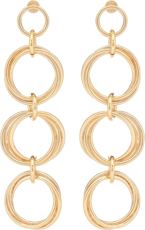 Magda Butrym Lime 24kt gold-plated drop earrings
