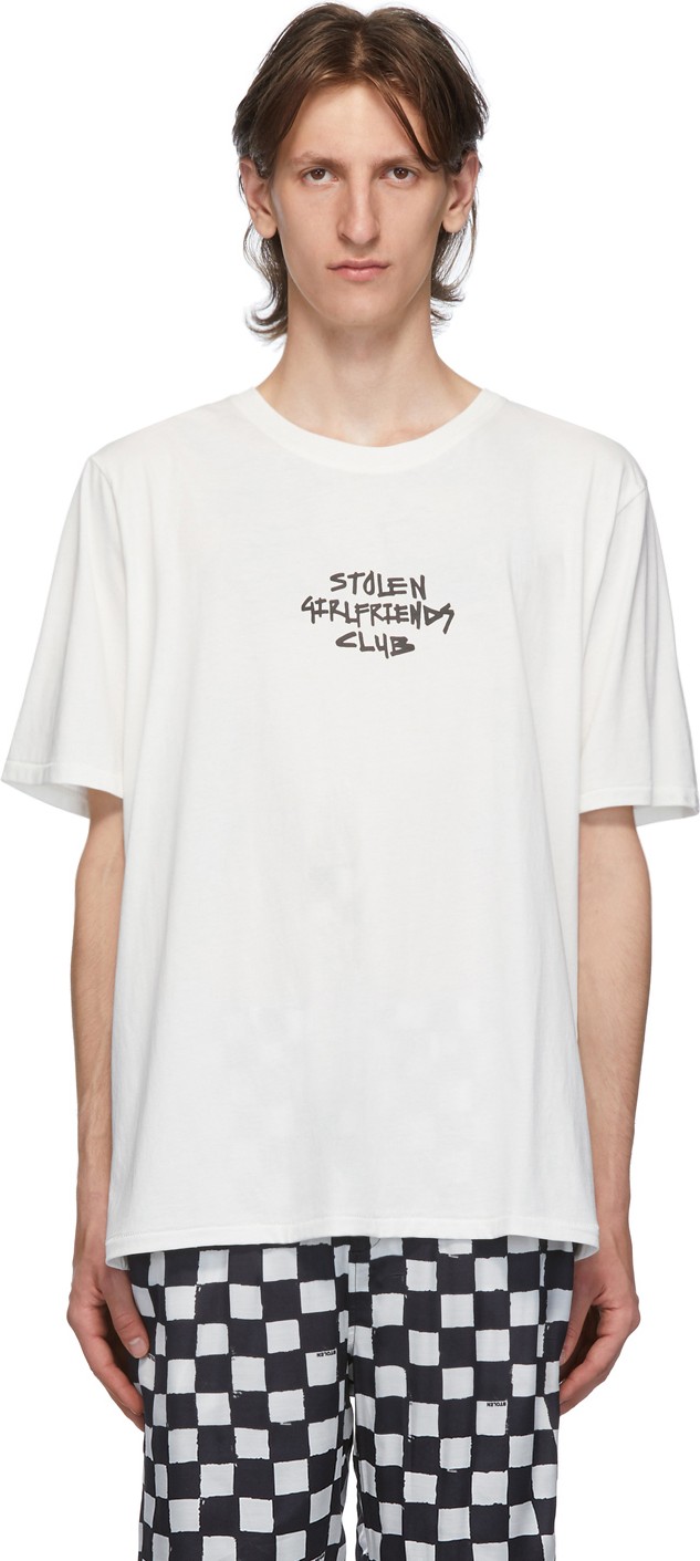Stolen Girlfriends Club White Techno Punk T-Shirt