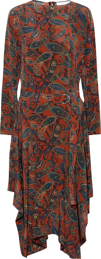 Chloe Printed silk midi dress