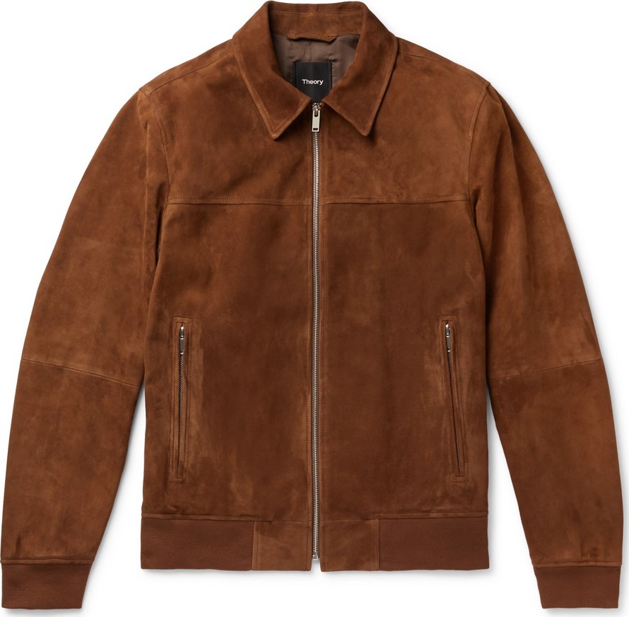 Theory Noland Slim-Fit Suede Jacket