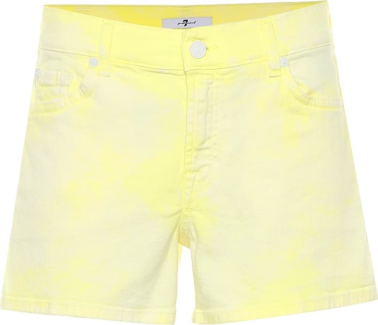 7 For All Mankind Mid-rise denim shorts