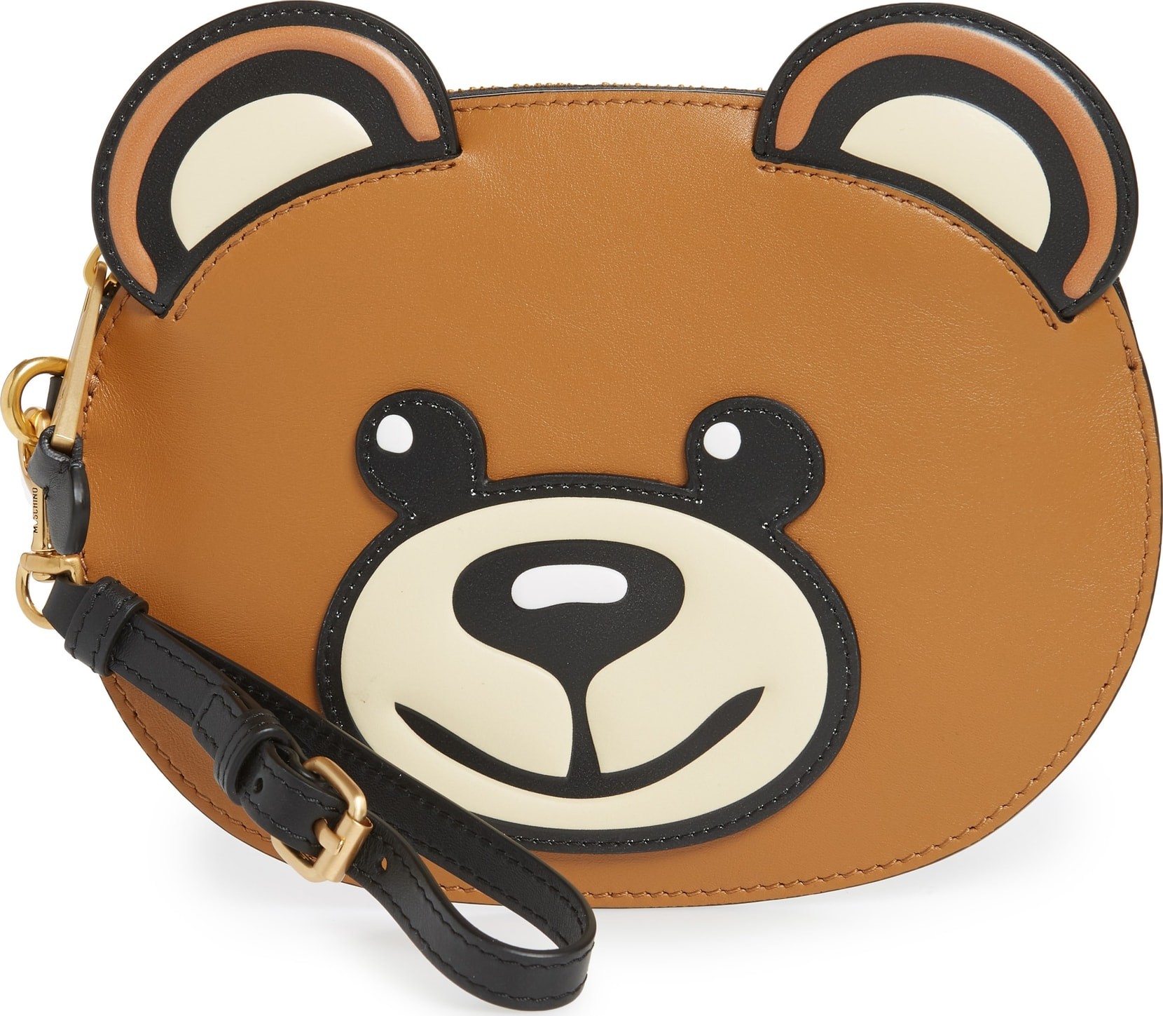 Moschino Bear Faux Leather Pouch
