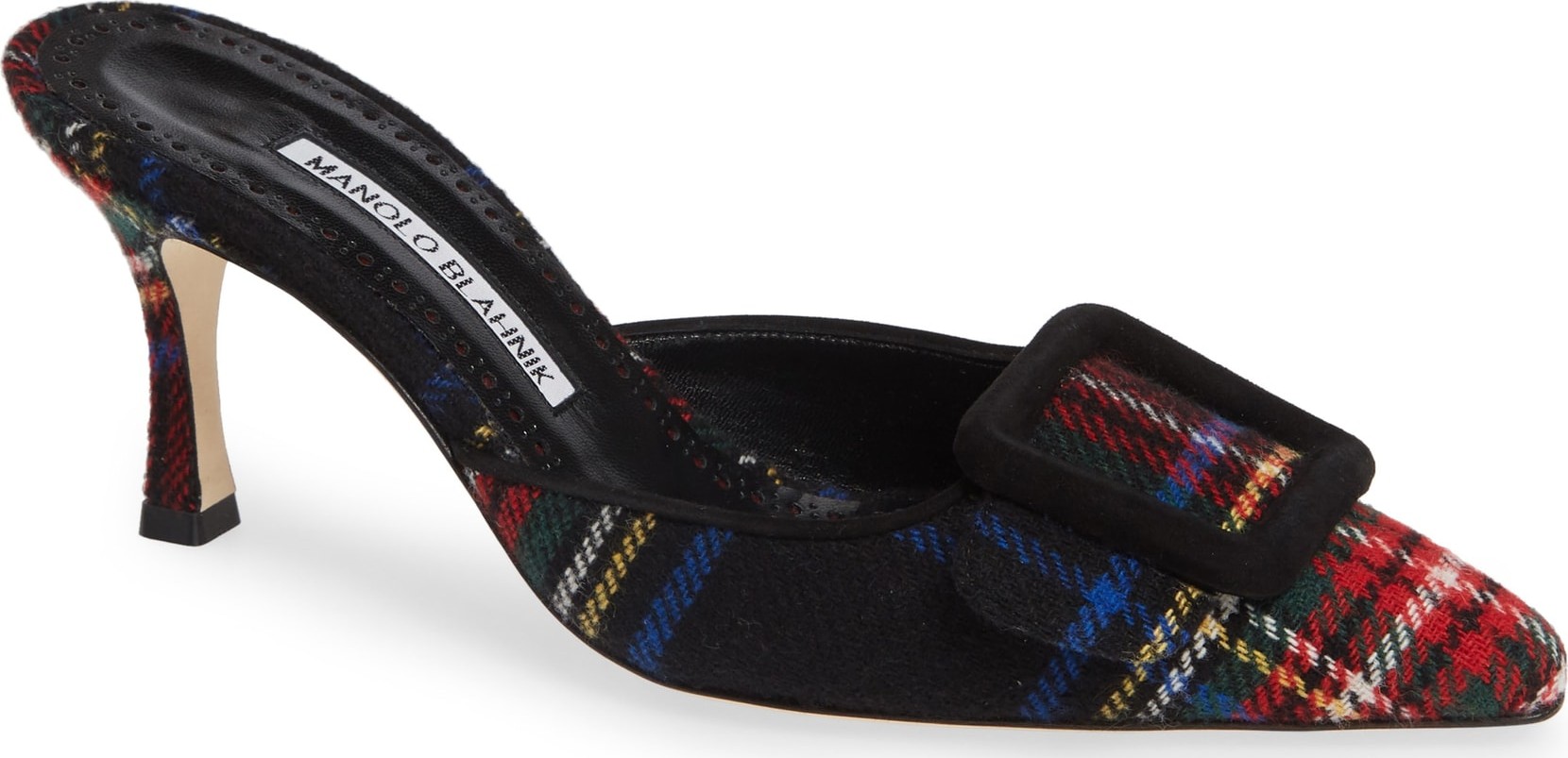 Manolo Blahnik Maysalebi Buckle Mule