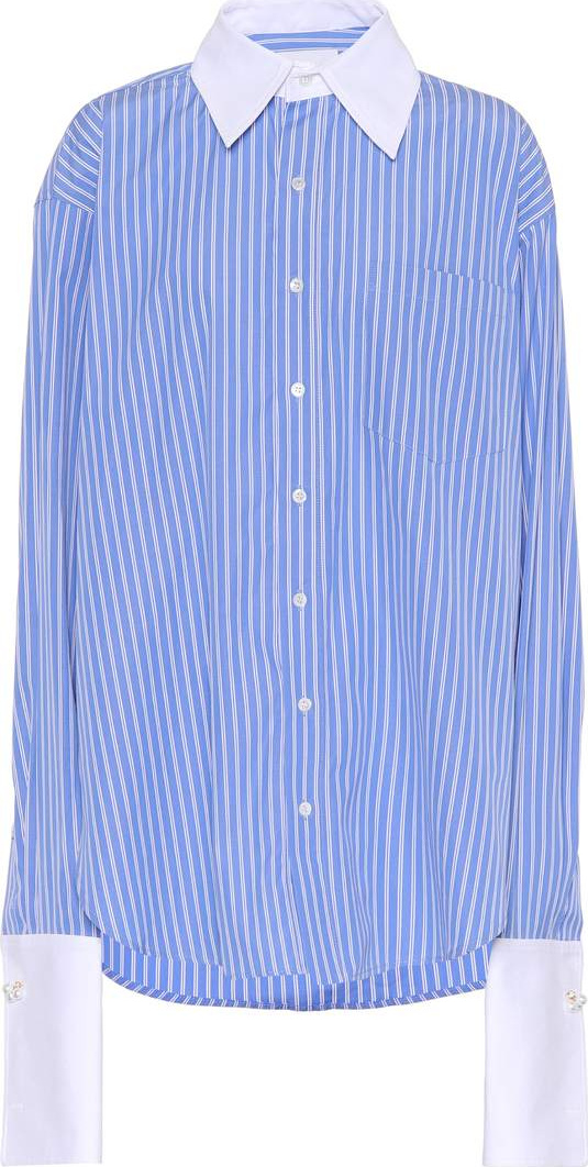 Matthew Adams Dolan Striped cotton shirt