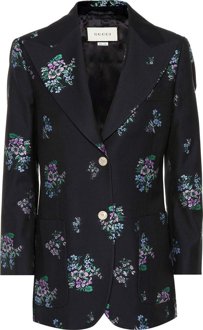 Gucci Flowers fil coupé blazer