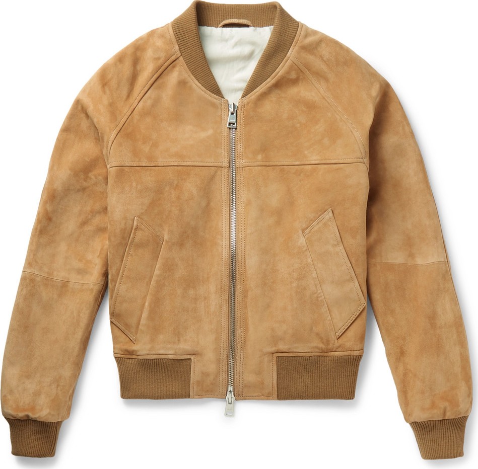 AMI Suede Bomber Jacket