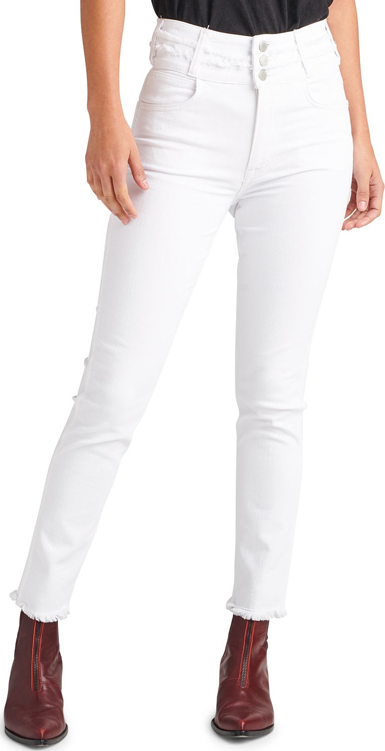 Hudson Holly High-Rise Crop Skinny Jeans with Stacked Waistband