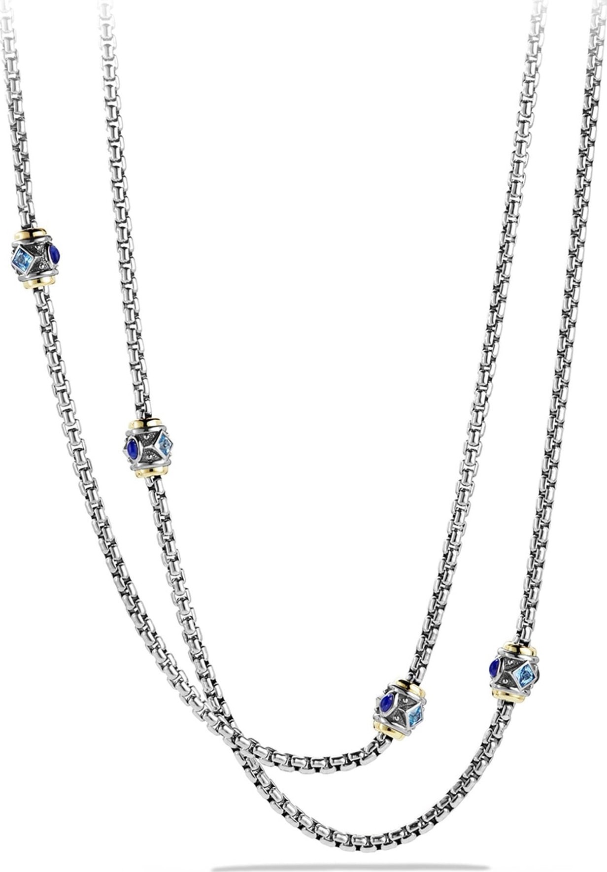 David Yurman 'Renaissance' Necklace with Semiprecious Stone and 18k Gold