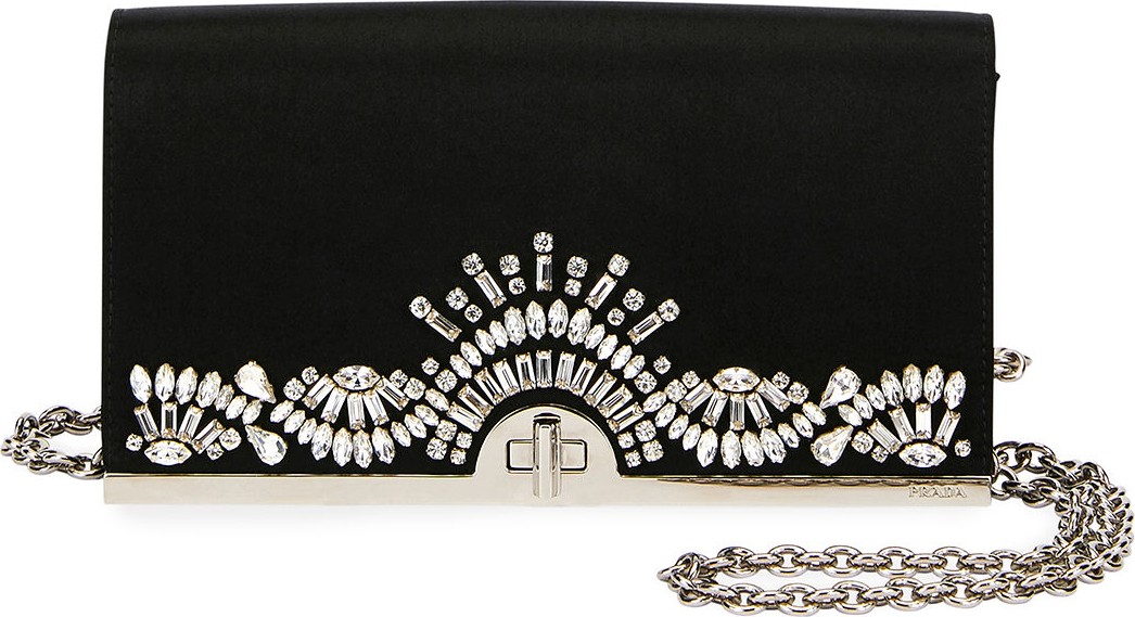 Prada Embroidered Clutch