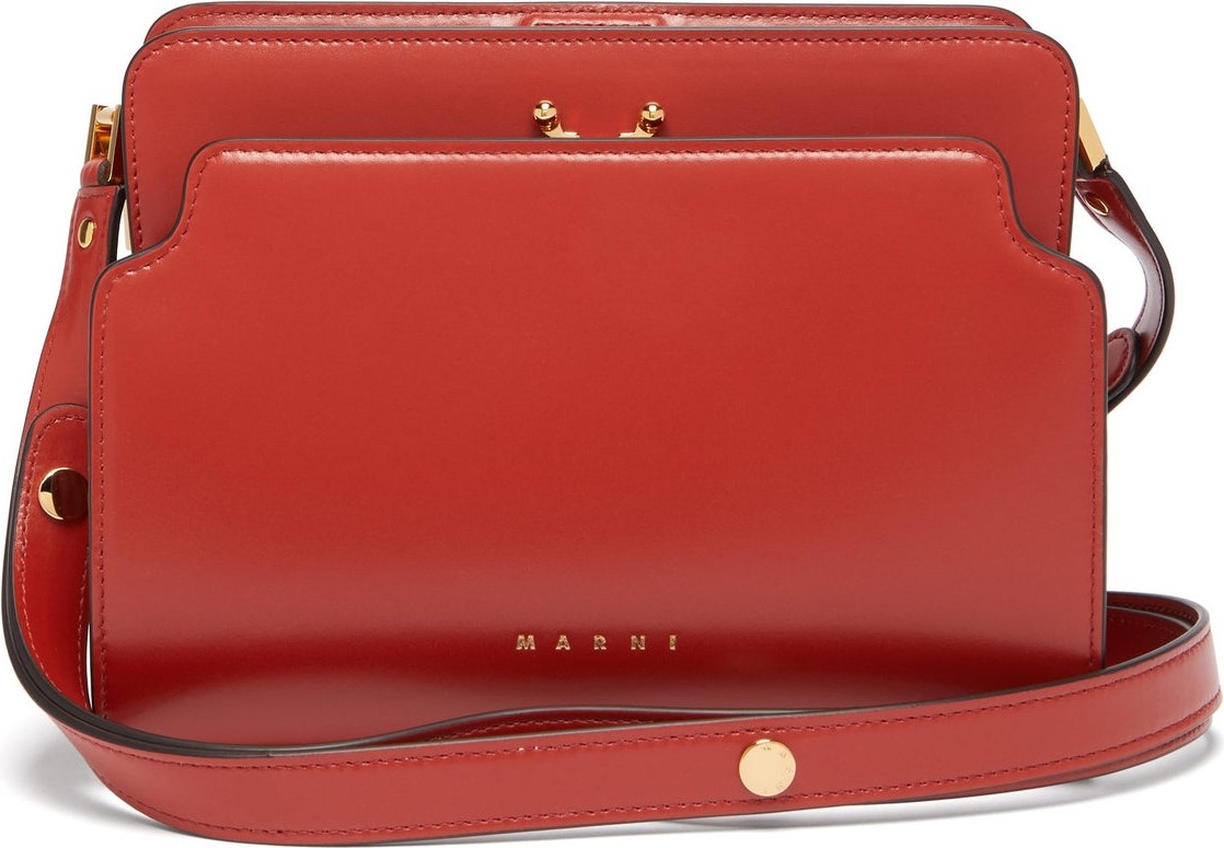 Marni Trunk Reverse medium leather shoulder bag