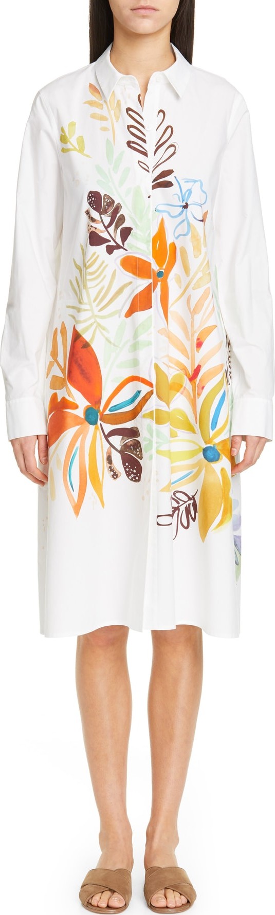 Lafayette 148 New York Porto A-Line Shirtdress