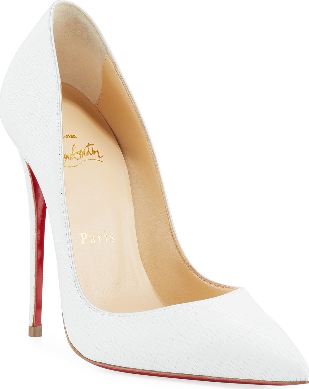Christian Louboutin So Kate Embossed Red Sole Pumps