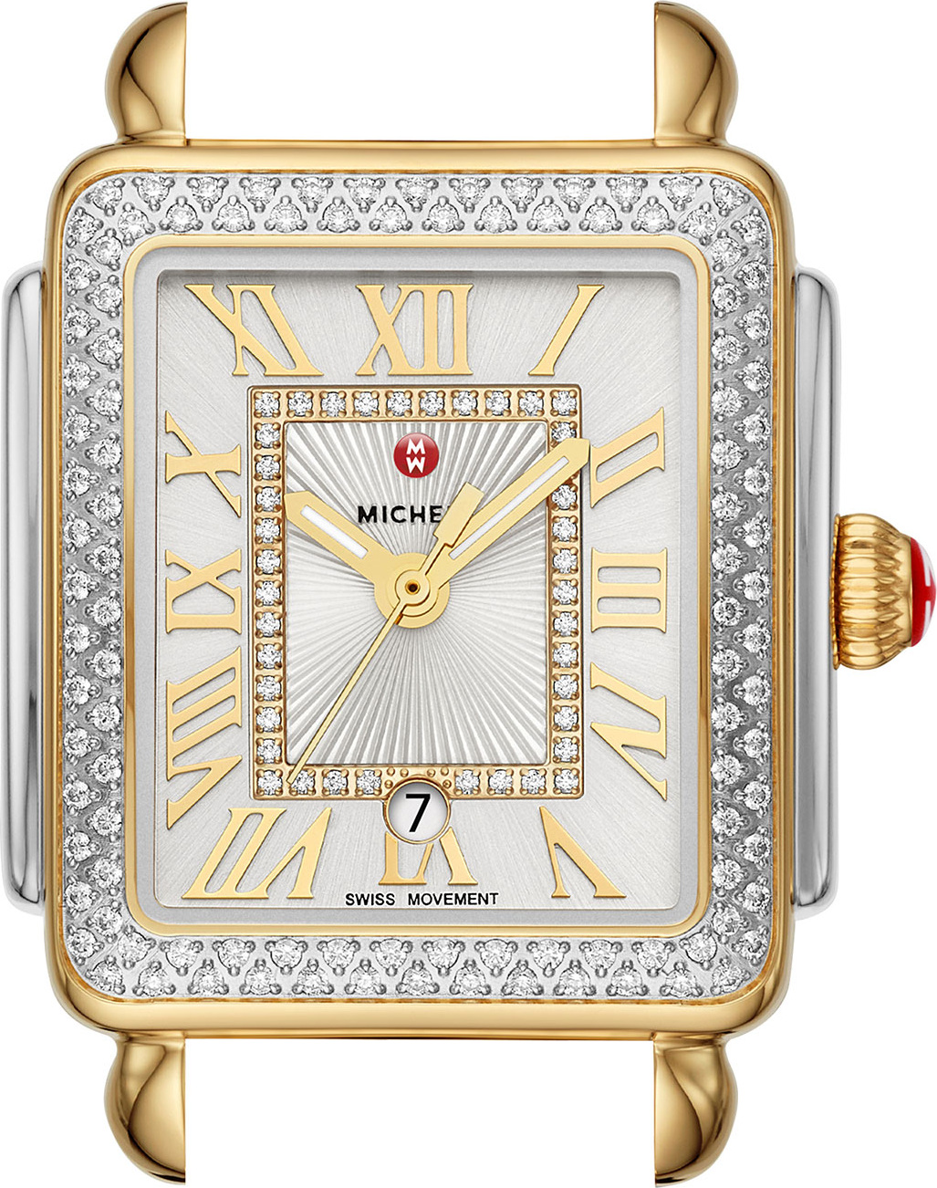 MICHELE Deco Madison Diamond Watch Head, 2-Tone