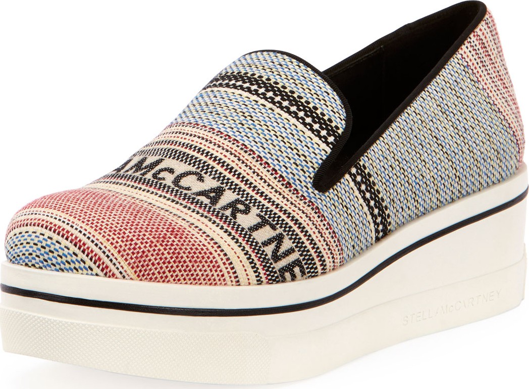 Stella McCartney Binx Logo Denim Sneakers