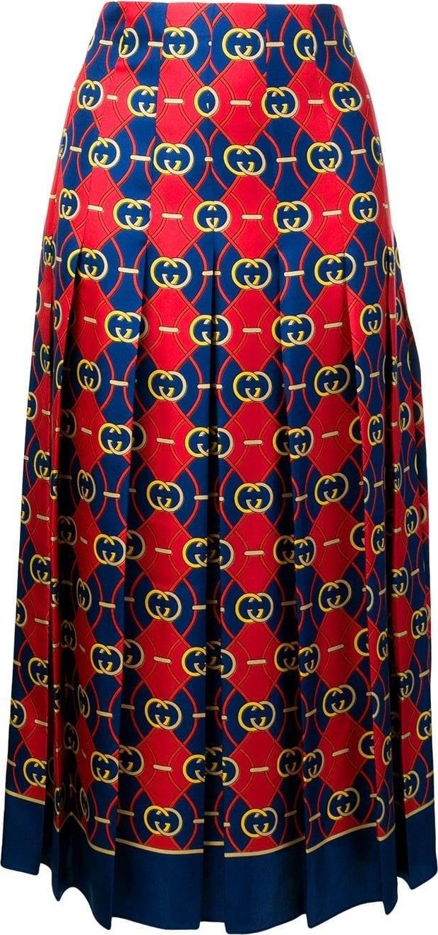 Gucci GG Waves pleated skirt