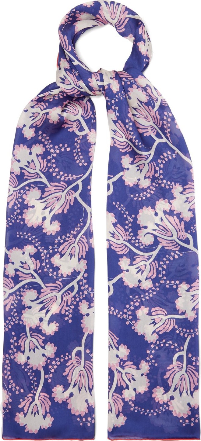 Valentino Floral-print silk scarf