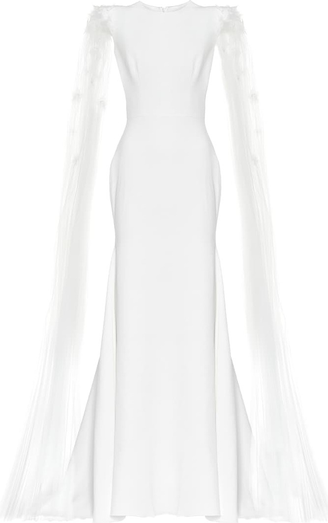 Alex Perry Alessandra satin-crêpe bridal gown