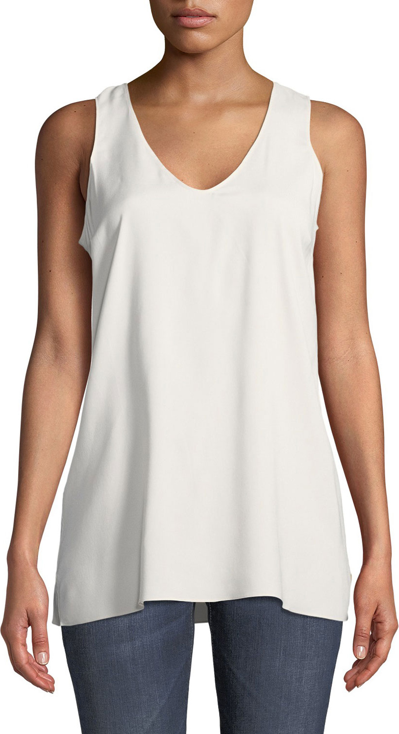 Brunello Cucinelli Scoop-Neck Silk Cami