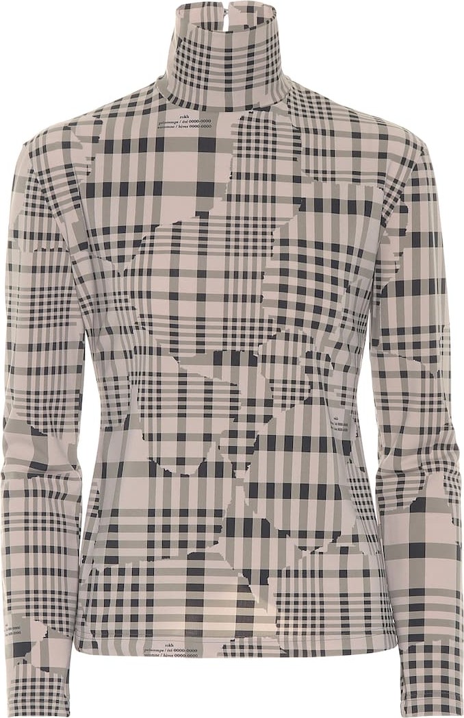 Rokh Checked jersey top