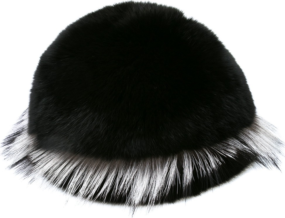 Gigi Burris Freja fox fur cap