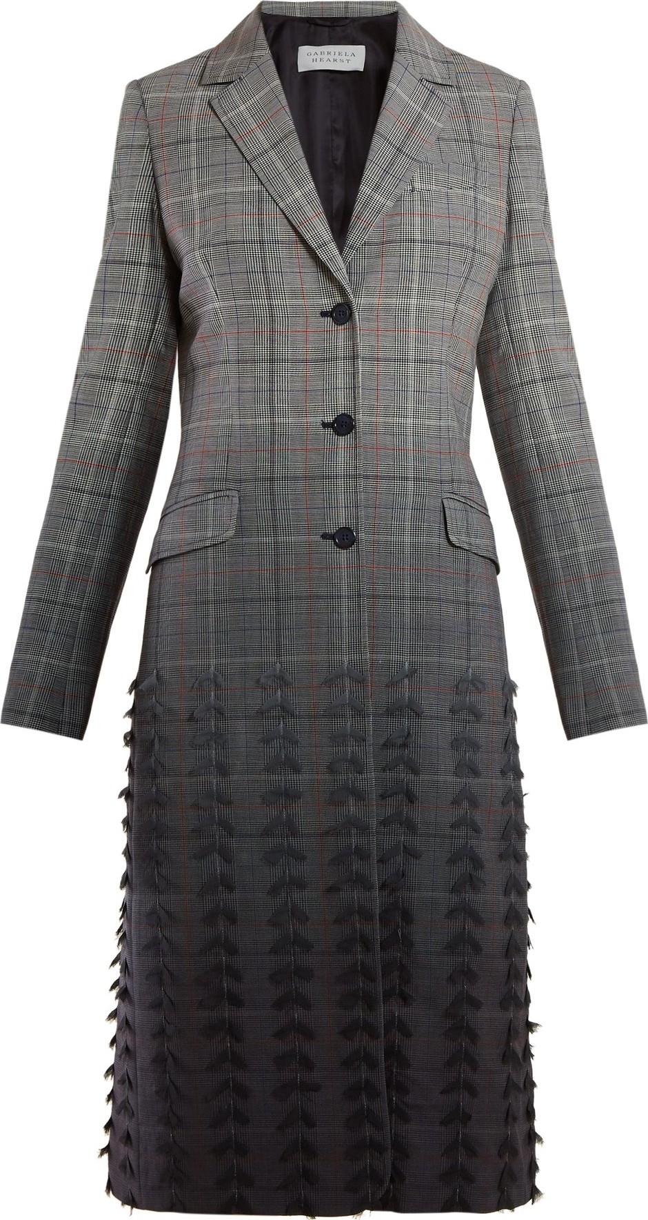 Gabriela Hearst Ramirez single-breasted dégradé-check coat