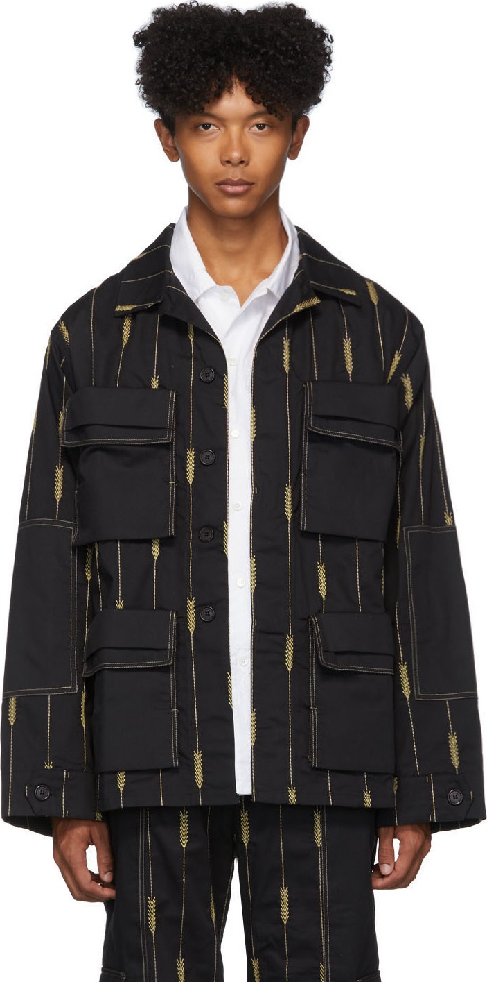 Jacquemus Black 'La Chemise Blé' Jacket