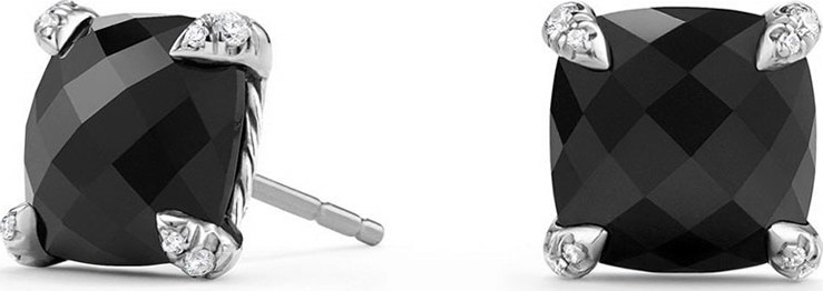 David Yurman 9mm Châtelaine Amethyst Stud Earrings