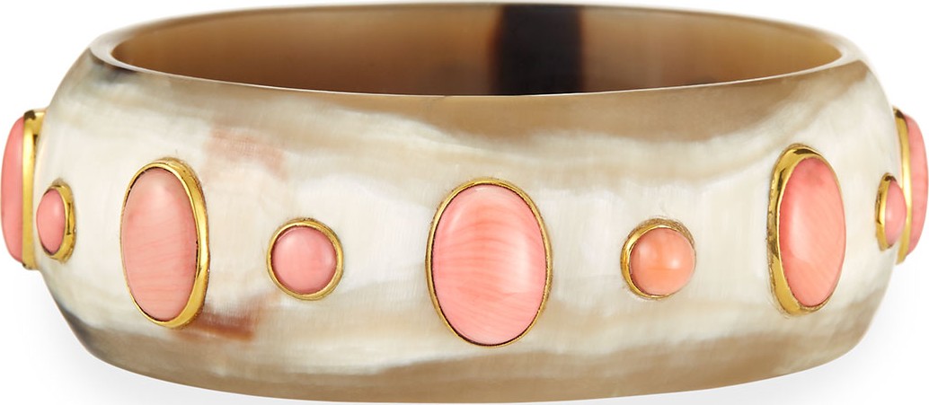 Ashley Pittman Winda Coral Cabochon Bangle
