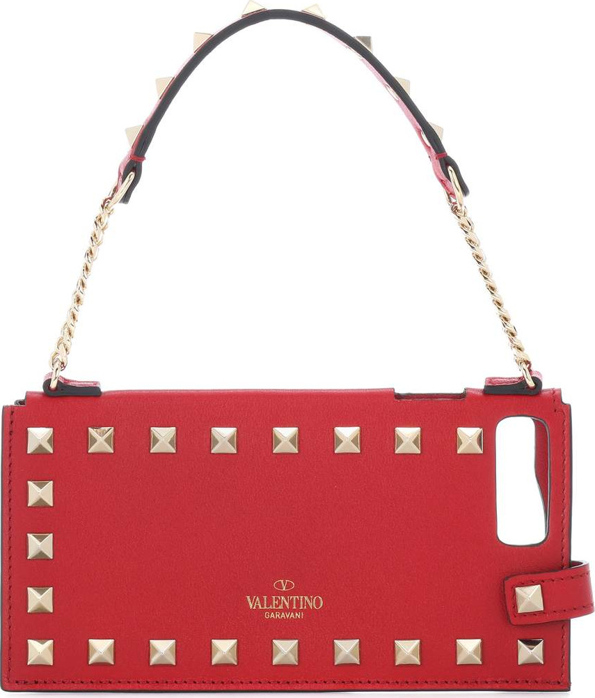 Valentino Valentino Garavani Rockstud leather iPhone 7+ case