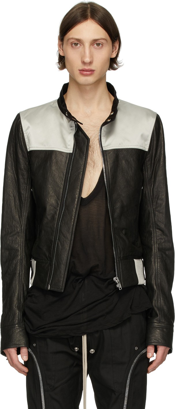 Rick Owens Black Glitter Jacket