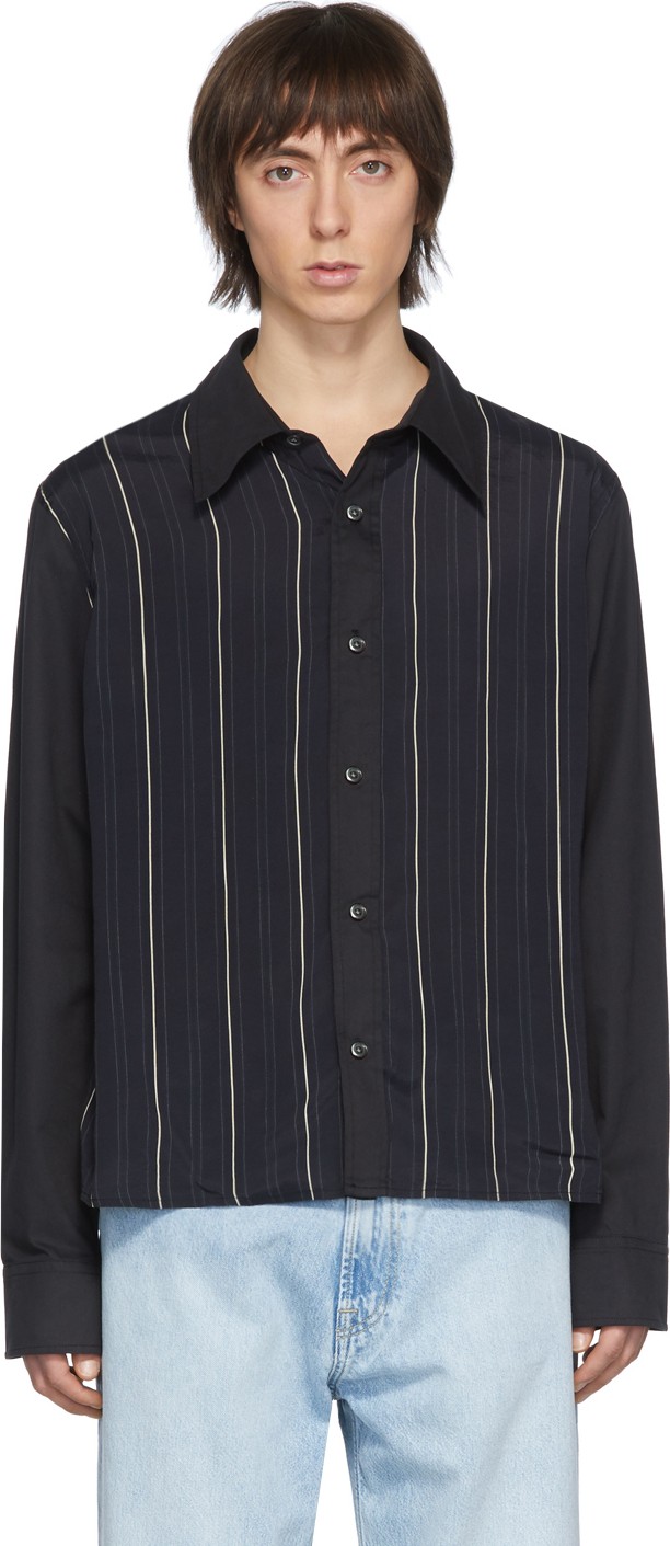 Our Legacy Black Stripe Placket Shirt