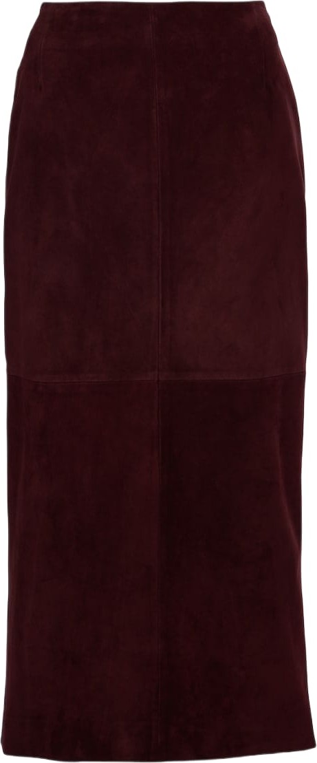 Nour Hammour - Selly suede midi skirt