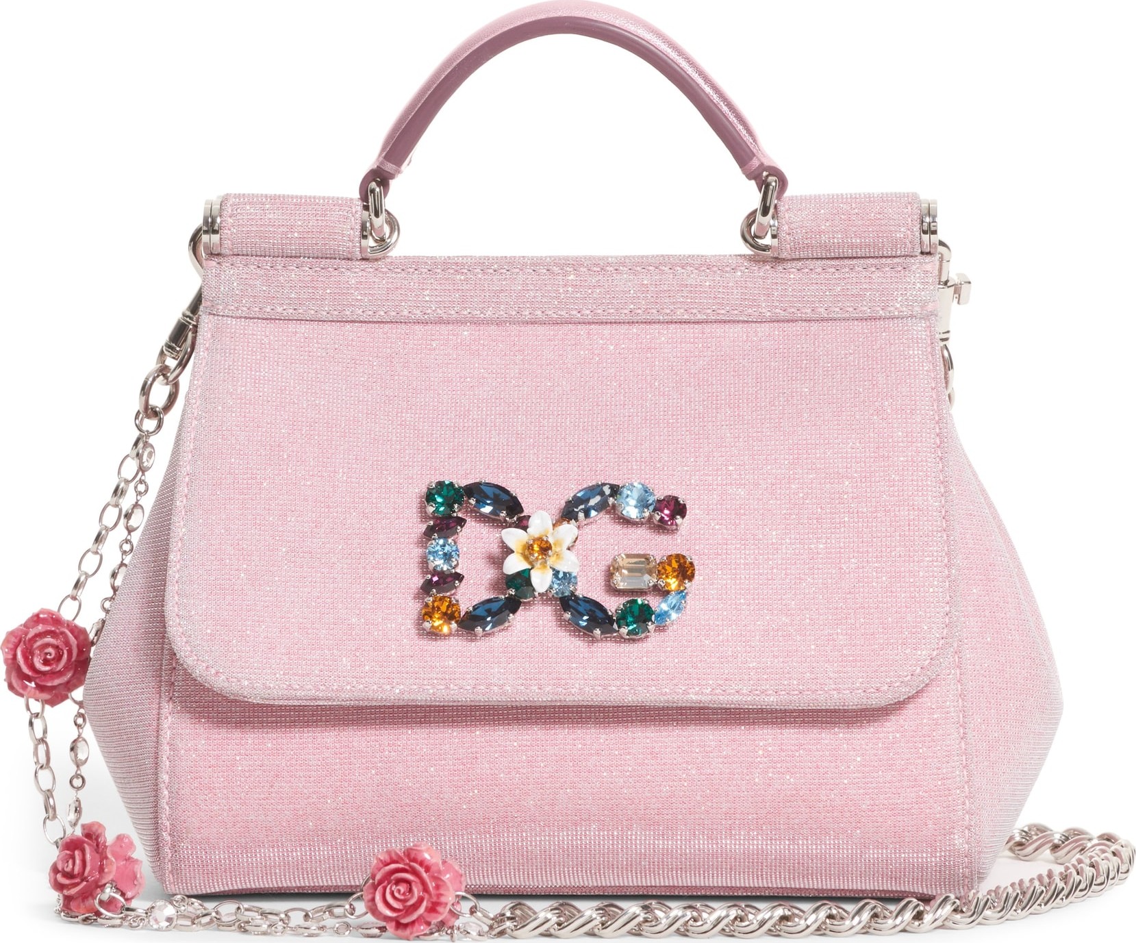 Dolce & Gabbana Mini Miss Sicily Metallic Satchel