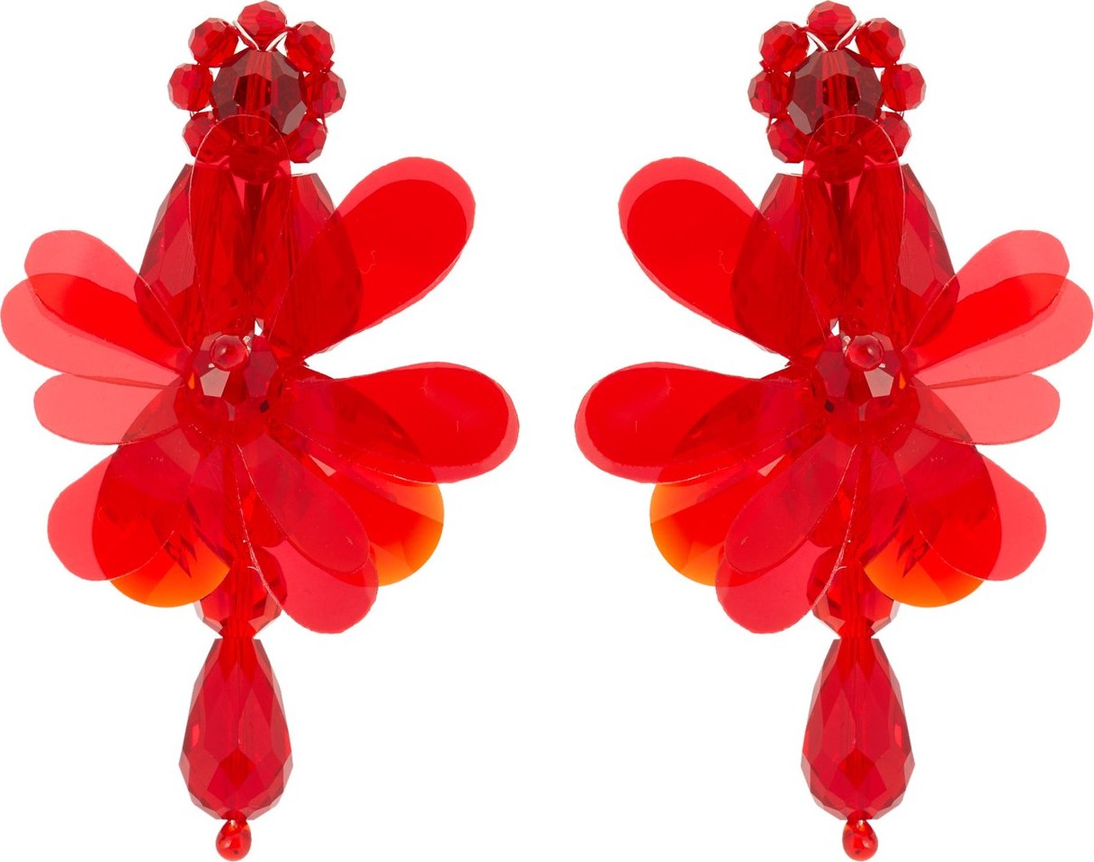 Simone Rocha Floral-drop beaded earrings