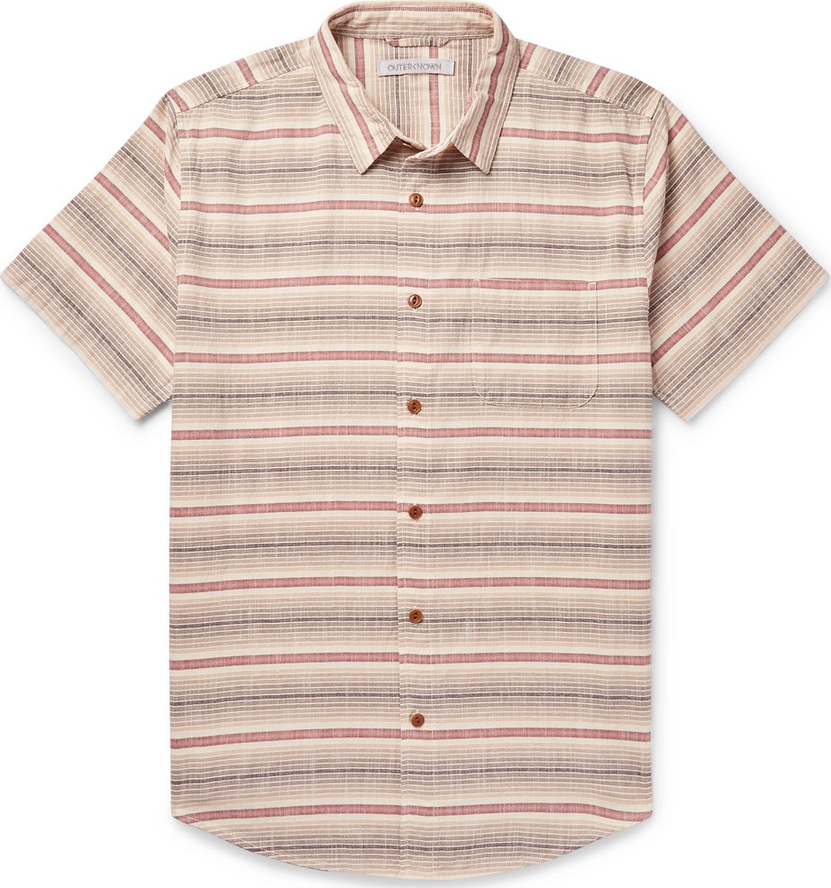 Outerknown S.E.A Striped Organic Cotton Shirt