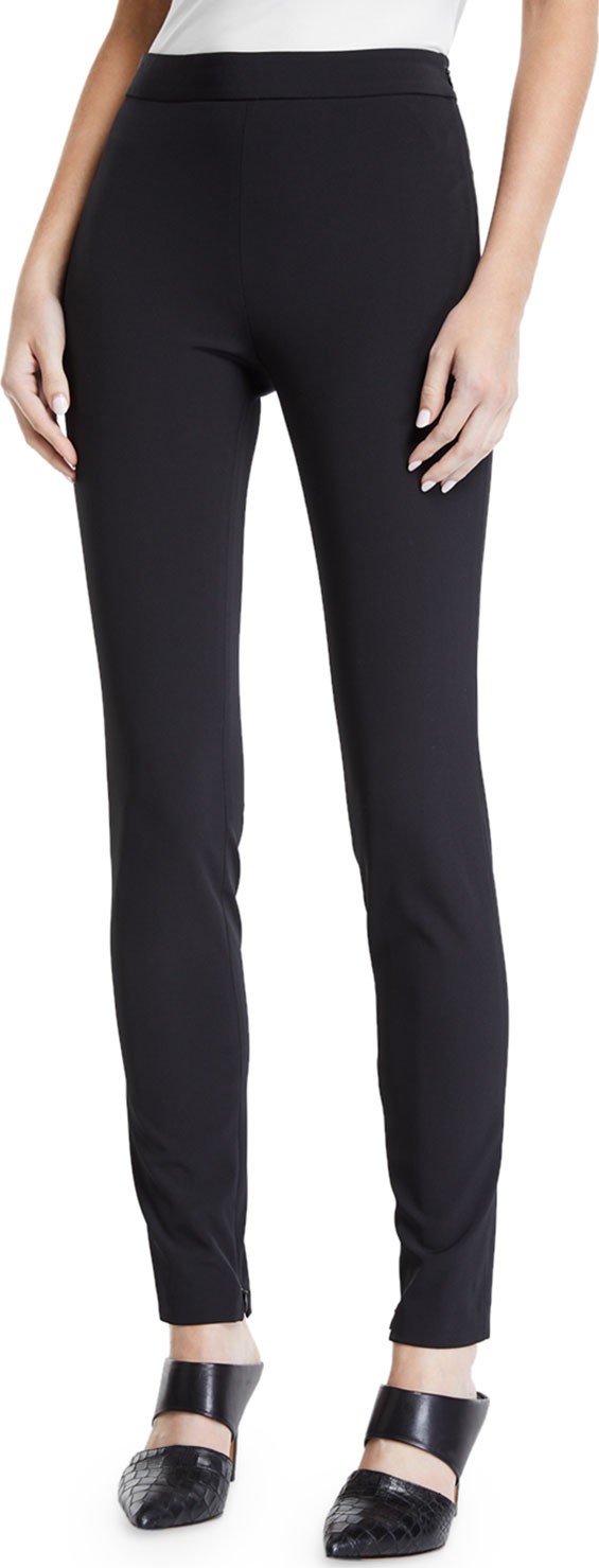 Theory High-Waist Side-Zip Leggings - Recycled Becker