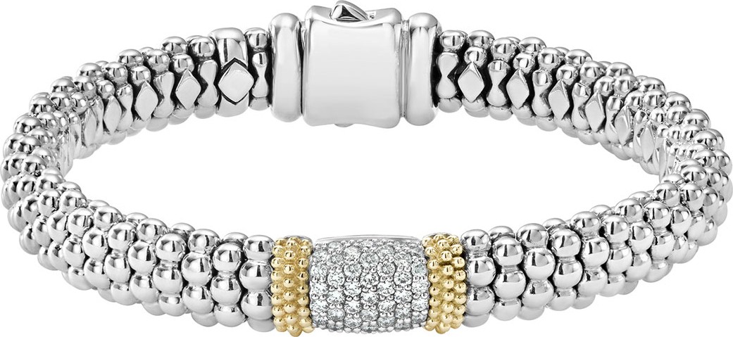 LAGOS Diamond Lux Wide Station Bracelet