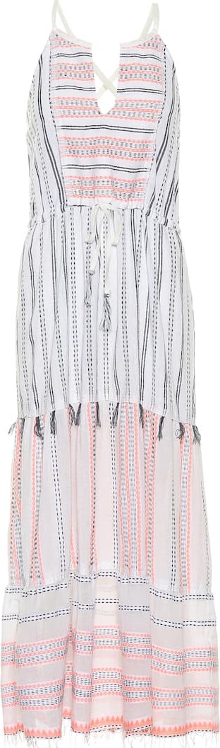 LemLem Zenha cotton-blend midi dress