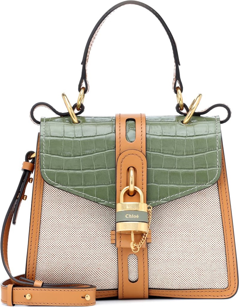 Chloe Aby Day Small canvas shoulder bag