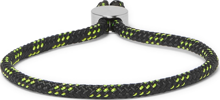 Alice Made This Bradshaw Striped Cord and Stainless Steel Bracelet