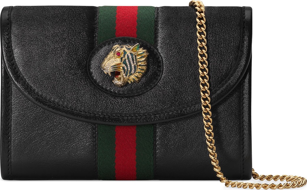 Gucci Rajah Mini Leather Crossbody Bag