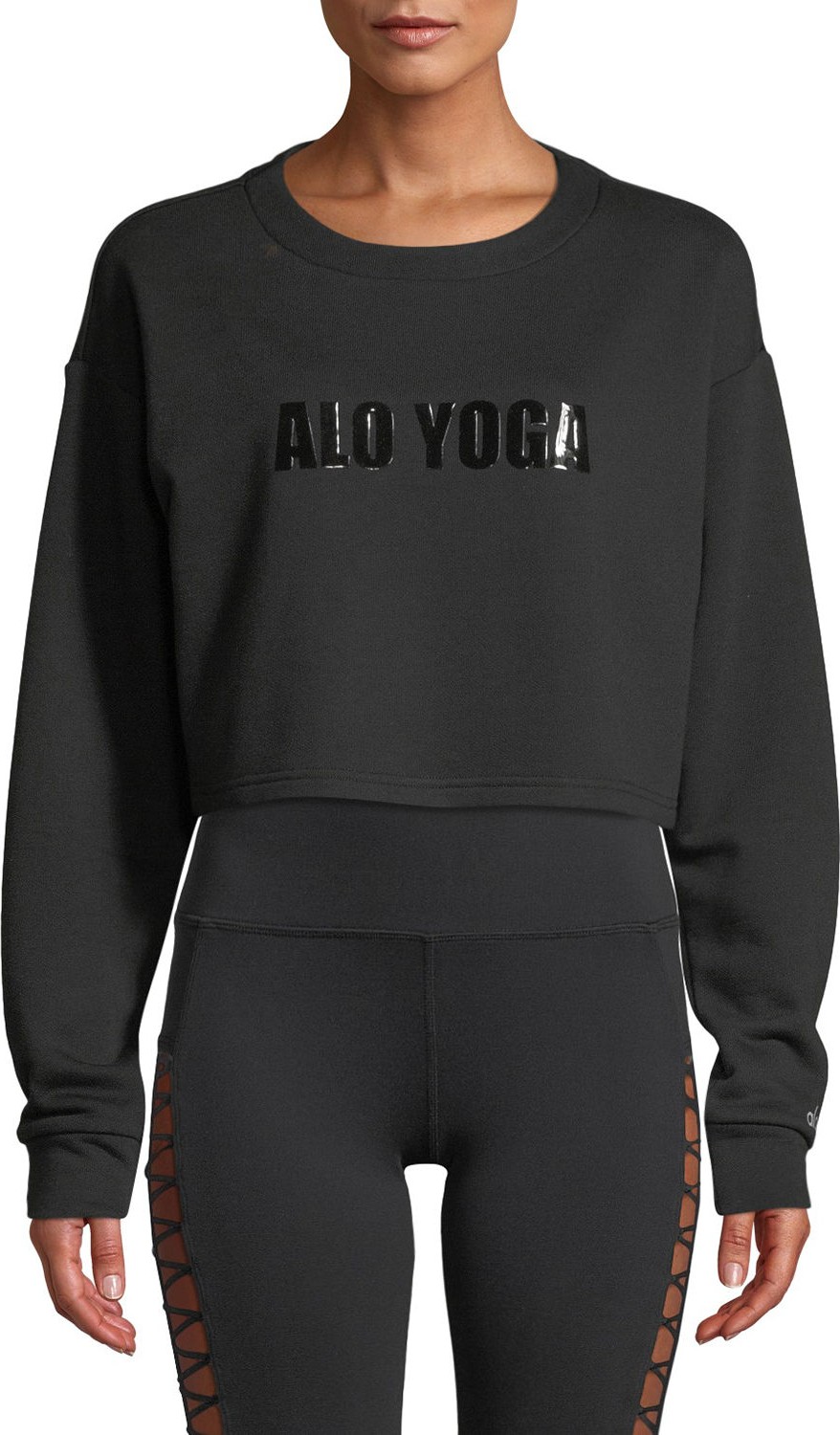 Alo Yoga Air Land Ocean Crewneck Pullover Sweatshirt