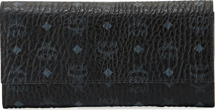 MCM Color Visetos Large Tri-Fold Wallet