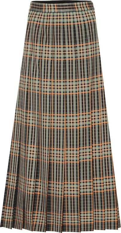 Gucci Tartan wool maxi skirt