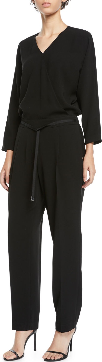 Lafayette 148 New York Tomlin Finesse Crepe Jumpsuit
