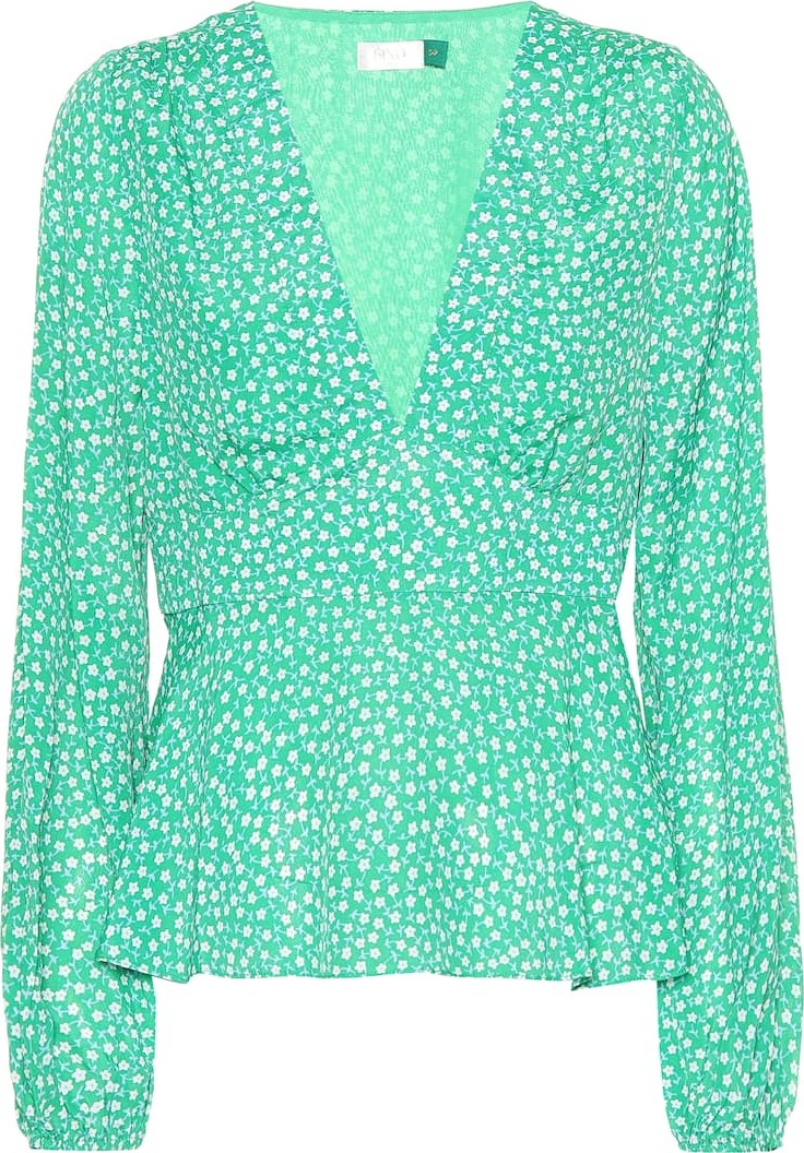 RIXO LONDON Kikki micro floral blouse