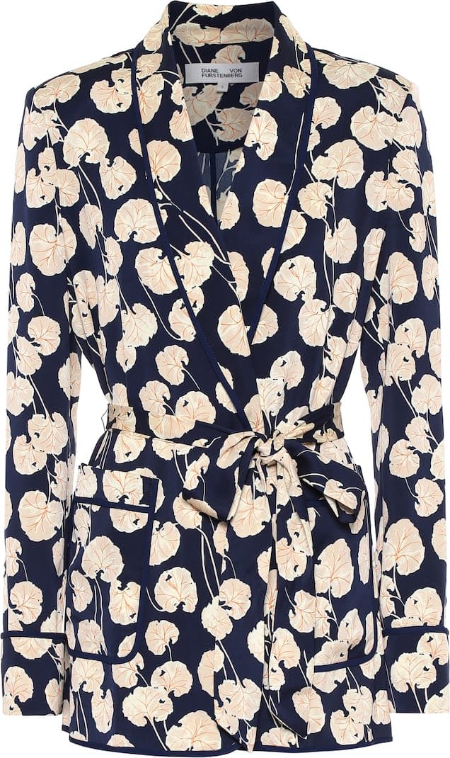 DIANE von FURSTENBERG Braelyn silk-blend cady jacket