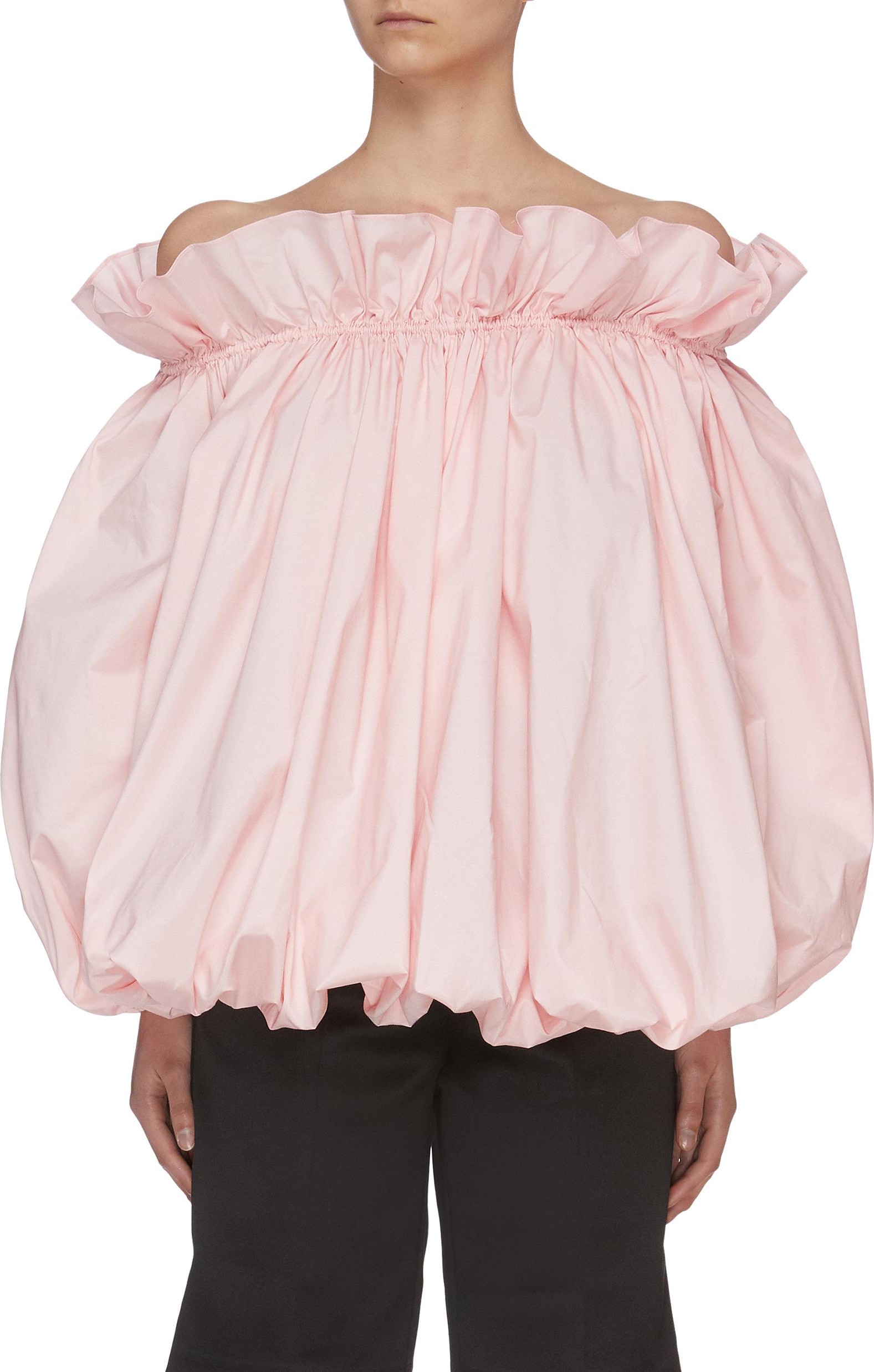 MING MA Off Shoulder Bubble Top