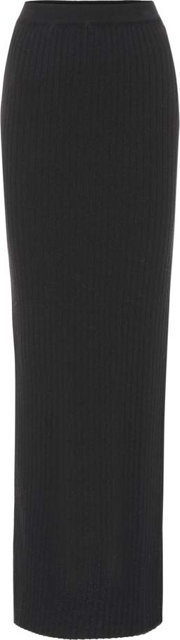 Unravel Wool and cashmere maxi skirt